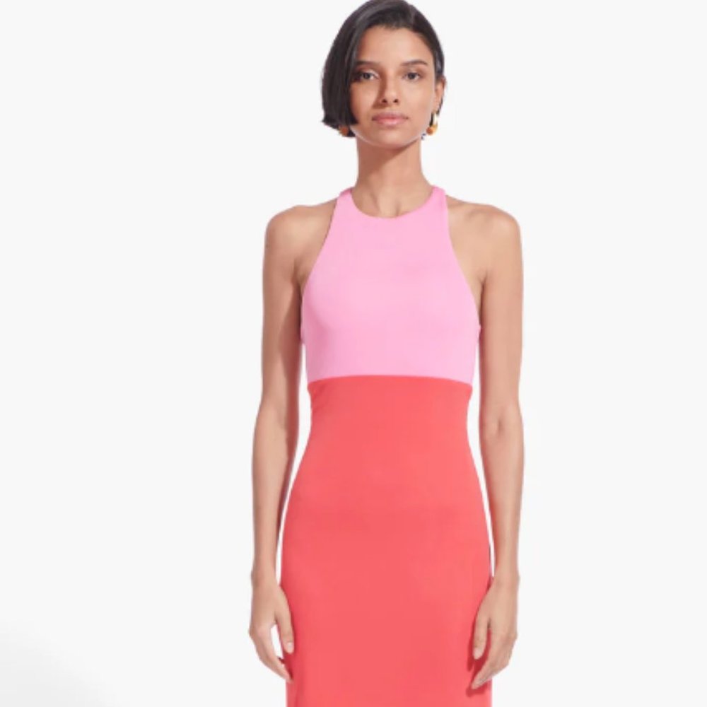 Staud Lavanda Colorblock Dress
